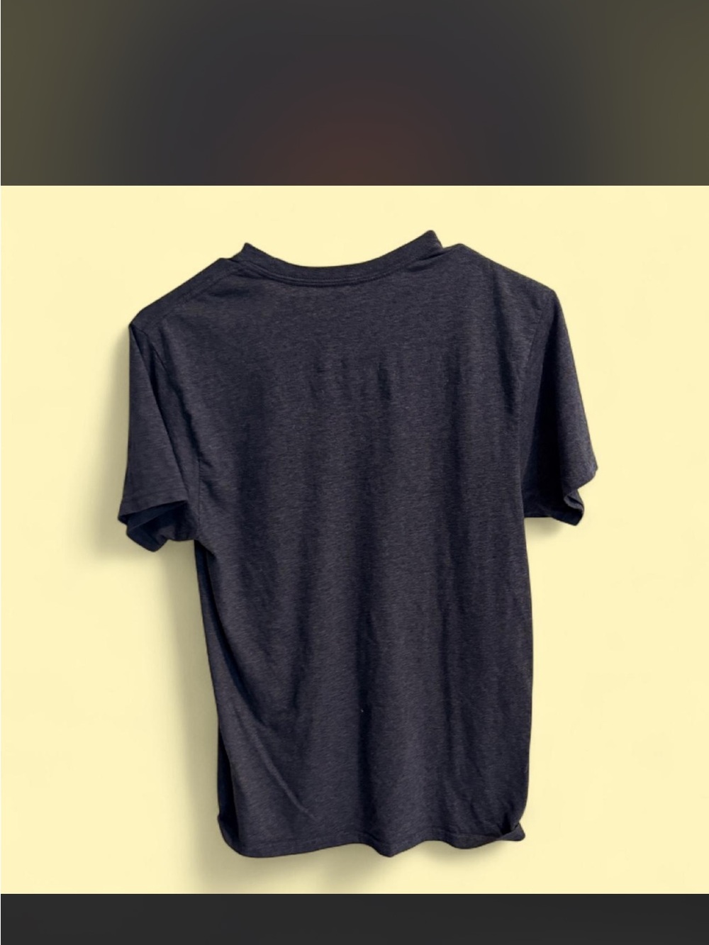 Gildan Navy Short Sleeve Tee with Retro Sunset Cat Graphic - Picture 4 of 4